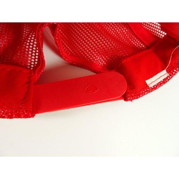 Vintage Trucker Hat Dove Rainbow Wings Red Foam Mesh Snapback Cap - Picture 7 of 8